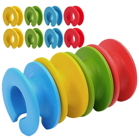

12 Pcs Hanger Anti-slip Ring Non-skid Fastener Practical Windproof for Home Hook Coat Buckles Reusable Fixing