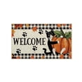 thumbnail image 3 of Puntoco Felpudo de terciopelo de cristal de arce y calabaza para puerta de entrada de casa, felpudo grueso para vestíbulo, 3 of 4