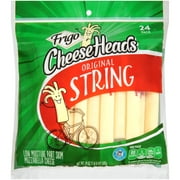 Frigo Cheese Heads Original Mozzarella String Cheese, 24 Oz, 24 Ct