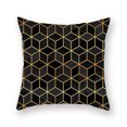 thumbnail image 1 of CAROOTU Housse de Coussin Motif Noir Or Moderne Géométrique Décoratif, 1 of 5