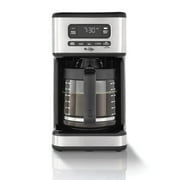 Mr. Coffee 14 Cup Programmable Coffee Maker, Stainless Steel