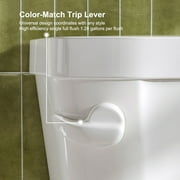 HOROW 1.28 GPF Round Two-Piece Toilet with Chair Height, Soft Seat, Single Flush, Installation Kit