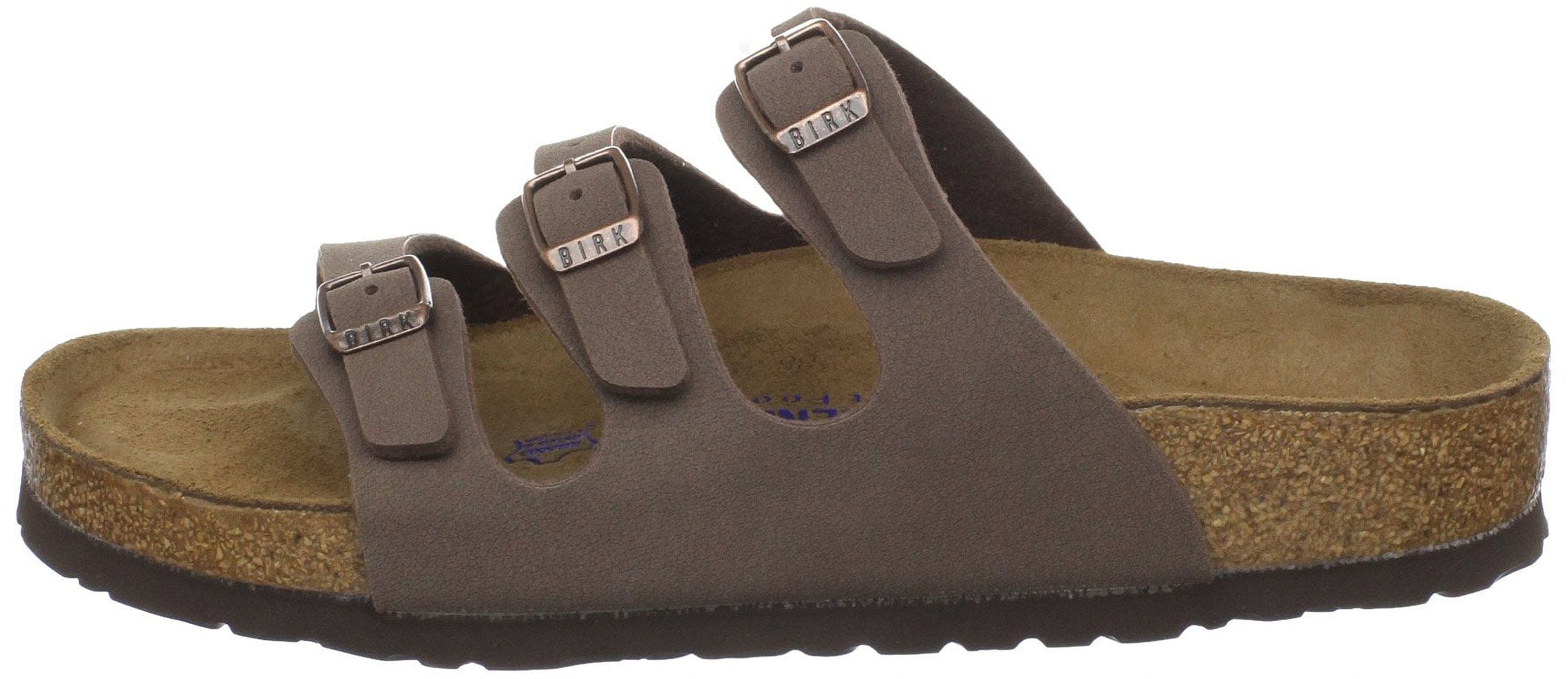 Birkenstock 53881: Unisex Florida Soft Footbed Birkibuc Mocha Walking Sandals (42 M EU)