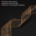 thumbnail image 4 of Unique Bargains 4cm 50 Yard Sheer Organza Ribbon Chiffon Fabric Gift Wrapping, Brown, 4 of 6