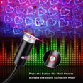 thumbnail image 4 of USB Star Night Light,9 Functional Modes | 24 Lighting Effects,Sound Activated Strobe Atmosphere Decorations for Car Interior,Ceiling, Bedroom, Party and More (Blue&Red), 4 of 5