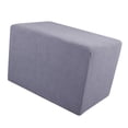 thumbnail image 4 of Stretch Sofa Slipcover Footstool Cover for Dressing Room Large Ottomans Light Light Grey, 4 of 7