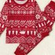 thumbnail image 1 of PatPat Conjuntos De Pijamas A Juego Con Estampado Navideño Tradicional Familiar, Ropa De Salón Para Hombres, Mujeres Y Bebés, 1 of 4