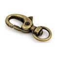 thumbnail image 2 of JewelrySupply Lanyard Swivel Clips - Swivel Lobster Claw Clasps 30x15mm Antique Brass Plated, 2 of 2