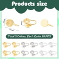 thumbnail image 2 of 30Pcs 3 Colors Pressure Earrings for Keloids Clip-on Earrings Finding Metal Spiral Compression Ear Cuff Adjustable Keloid Earrings for Women Men, 2 of 5
