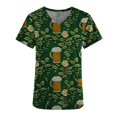 thumbnail image 4 of Fiudx Ofertas Flash Artículos En Oferta Blusa de Lactancia con Cuello En V y Manga Corta Estampada para El Día de San Patricio para Mujer, 4 of 5