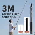 thumbnail image 5 of AMAGISN 3m Carbon Fiber Selfie Stick Sports Camera Extension Pole for Insta360 DJI GoPro, 5 of 5