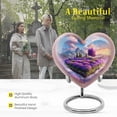 thumbnail image 3 of MUKTIVE Lavender Grass Decorative Cremation Urns for Human Ashes Large, Mountaain Handcrafted Funeral & Memorial Urn, Human Cremains Containers, 8 Inch, 3 of 7