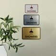 thumbnail image 4 of Classic Framed Showers Sign (Navy Blue/Gold) - Small, 4 of 5