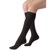 Jobst Relief Compression Stockings Unisex, Knee-High, Moderate, Closed Toe, Medium, Black, 1 Pair