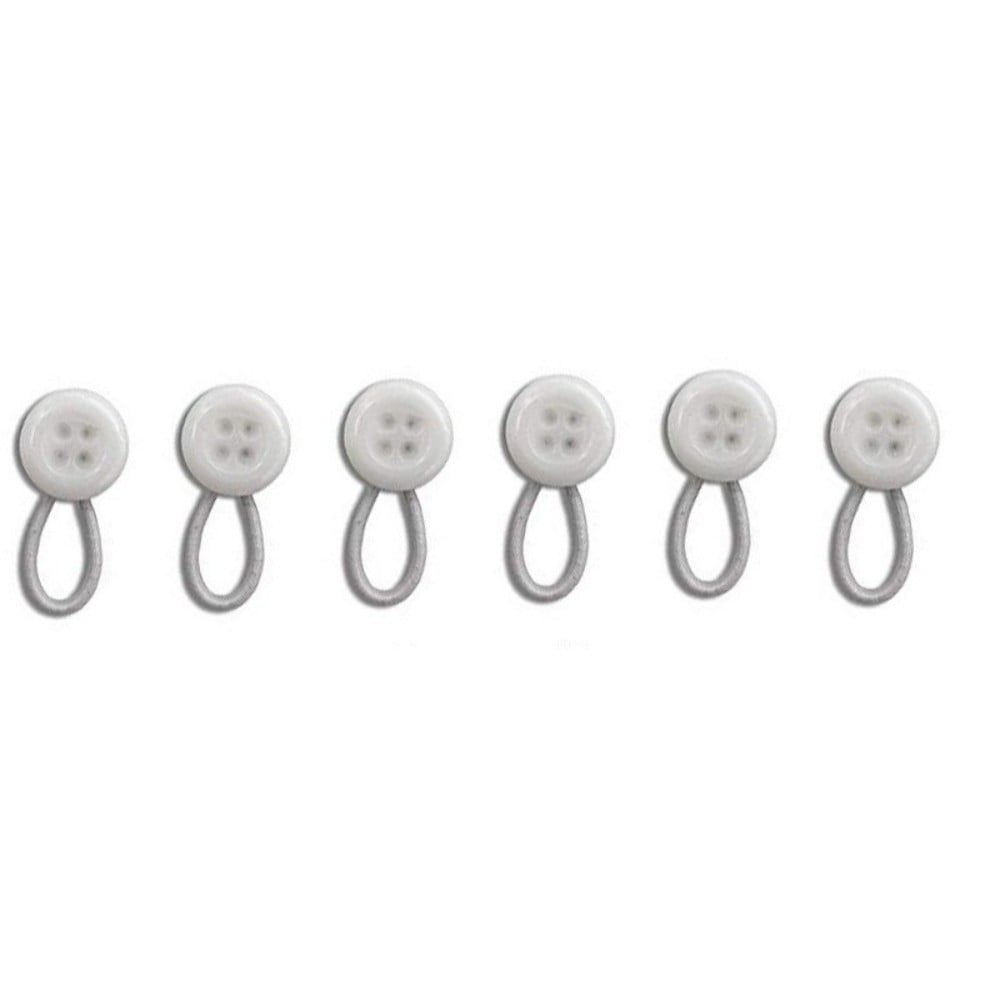6 Pcs Shirt Collar Button Extender, Happon Elastic Shirt Button