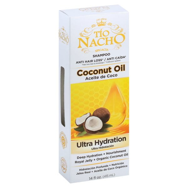 TIO NACHO Coconut Oil Ultra Hydrating Shampoo- Anti Hair Loss, 14 oz