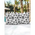 thumbnail image 5 of Outdoor Pillows Waterproof, Tropical Botanical Bedding Throw Pillows with Insert for Couch Sofa Bed, Summer Palm Trees Black 16x16 Inch Pillowcases Decorative Camping Patio Pillow Set of 2, 5 of 6