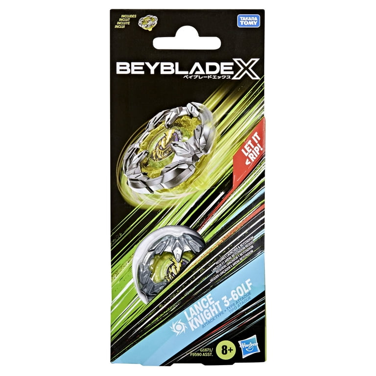 Beyblade X Lance Knight 3-60LF Booster Pack Set with Attack Type
