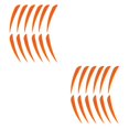 thumbnail image 2 of ZheElen 12pcs 3inch Archery Turkey Feathers Fletchings Vanes Orange 3 Inch 2Set, 2 of 6