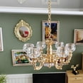 thumbnail image 5 of LYINGF 1/12 Miniature Dollhouse Chandelier Lighting - Hanging Ceiling Decor for Model House DIY Crafts, Detailed Victorian-Style Mini Chandeliers with Crystal Bead Decor, 5 of 7