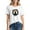 16White, variant on Drsesโโ โโโโโโโโโโโโโโโโโโโโWomen's Halloween Witch & Cat Graphic Short Sleeve T-Shirt - Crew Neck Funny Casual Loose Tee