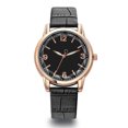 thumbnail image 3 of Resicozy Leather Women Watches Ladies Dress Quartz Date Classic Leather Strap Female Wrist Watch 2026 Black, 3 of 4