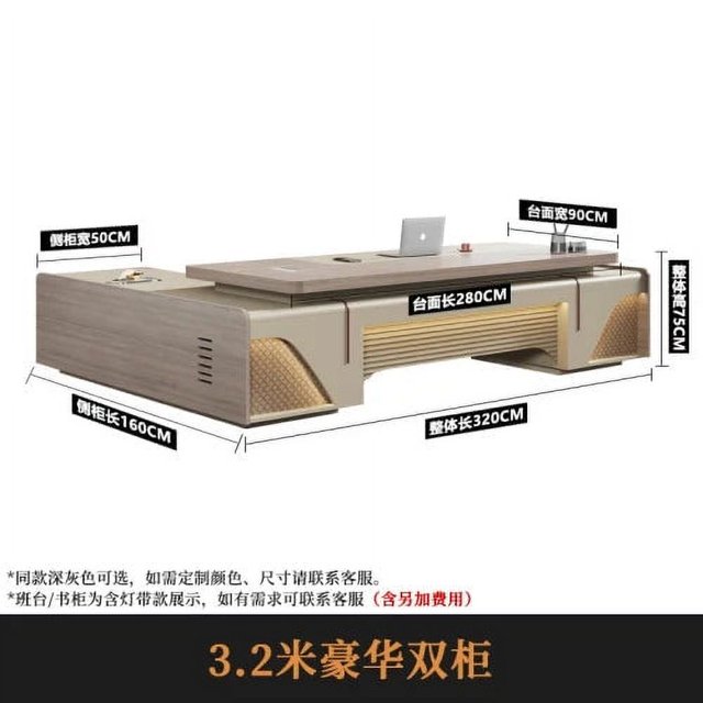 Designer Light Luxury Office Desk Boss Secretary Free Shipping Executive Computer Desk Corner L Shaped Mesa Escritorio Furniture My Lux Decor Round