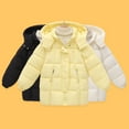 thumbnail image 5 of Ruyang Girls Winter Coat Parka Padded Warm Hooded Puffer Jackets Heavyweight Zip Up Plain Quilted Down Outerwear Pockets, 5 of 8