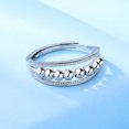 thumbnail image 3 of Anillo de cuentas con actividad de descompresión de plata esterlina S925 con cuentas de apertura de moda europea y americana, 3 of 3
