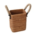 thumbnail image 1 of Cesta de ratán, cesta para aperitivos, bandeja para servir, cesta de pan tejida a mano novedosa, cesta de almacenamiento para cafeterías, vacaciones, A, 1 of 8