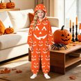thumbnail image 2 of KPOPLK Family Matching Pajamas Novelty Halloween Onesie Xmas PJs Kids Soft and Cozy Flannel Jumpsuit for Holiday Party,Size 13-14 Years, 2 of 5