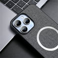 thumbnail image 3 of TECH CIRCLE Back Cover Case, for iPhone 16 Pro Max Case 6.9" 2024, Fabric Shell Silicone Protective Phone Case, Compatible with MagSafe / Magnetic Accessories, Slim Thin Lightweight Cover, Darkblue, 3 of 6
