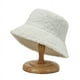 thumbnail image 1 of Gorro de pescador de color sólido, gorro de moda coreana para mujer, gorro de lavabo cálido a prueba de frío, gorro de peluche de lana de cordero con placa ligera, 1 of 5