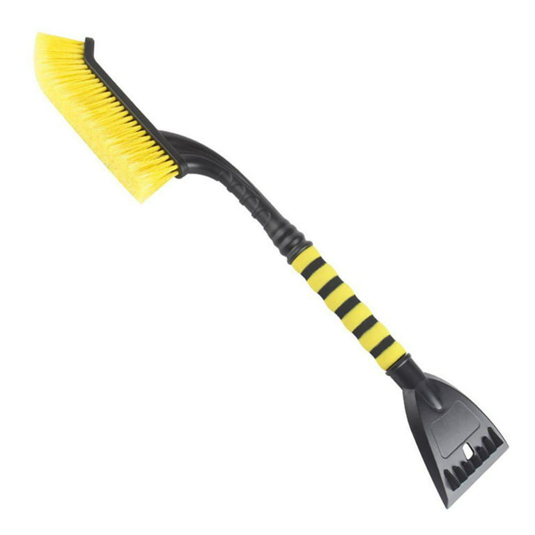 Big SAVE! 27 inch Snow Brush with Wider Detachable Ice Scraper, Snow Removal Car Brush with Comfortable Foam Grip for Cars, Trucks, SUVs, Windshield