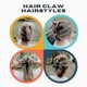 thumbnail image 3 of Hair Claw Clips For Women Anti Slip Large Claw Hair Clips For Thick Hairs Fashion Hair Styling Accessories, 3 of 4
