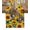 Yellow Brown, variant on Sunflower Bee Table Runner 36 Inches, Black Buffalo Plaid Botanical Leaf Floral Bed Runner Dresser Scarves Tabletop for Indoor Outdoor Parties/Ceremony/Banquet, 13"x 36"