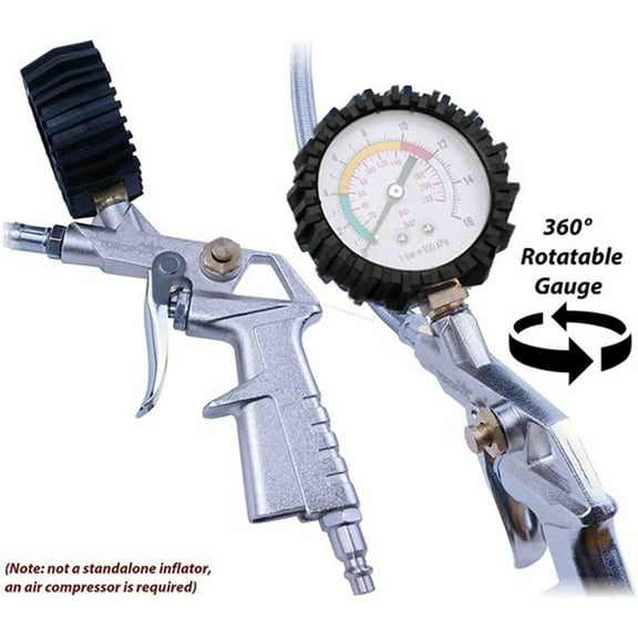 Dsseng Tire Inflator Air Tool With Digital Pressure Gauge