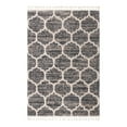 thumbnail image 2 of Unique Loom Hygge Shag Collection Area Rug - Trellis (5' 1" x 8' Rectangle Gray/Beige), 2 of 6