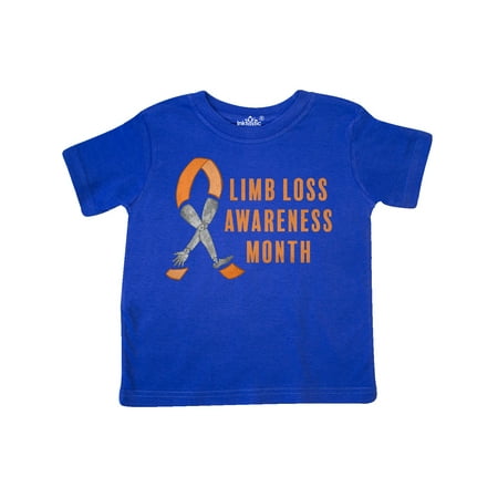 

Inktastic Limb Loss Awareness Prosthetic Leg and Arm Orange Ribbon Gift Toddler Boy or Toddler Girl T-Shirt