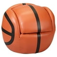 Giftmark Child's Upholstered Basketball Sports Chair Chair with Ottoman
