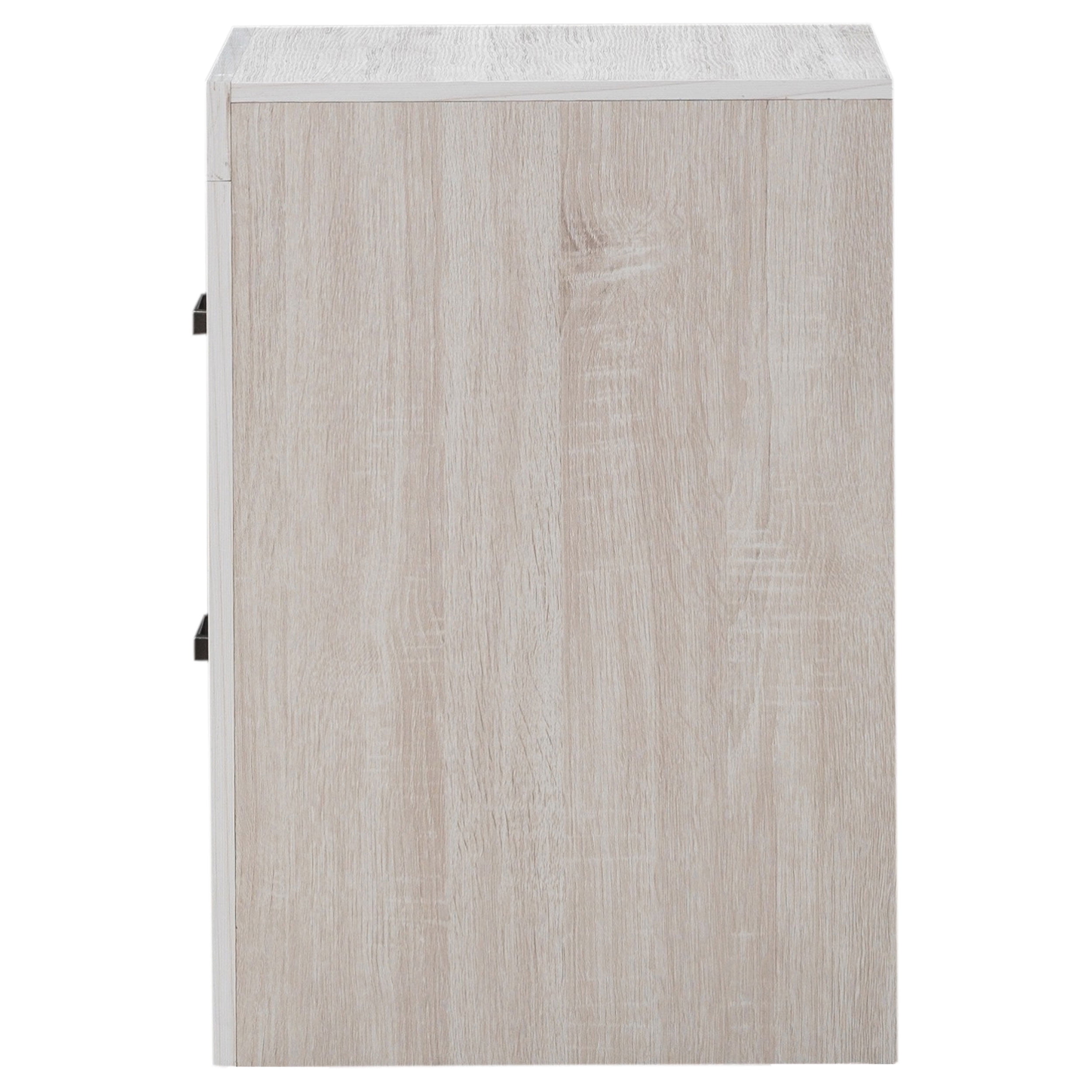 Brantford Coastal White 2-Drawer Nightstand