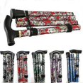 thumbnail image 3 of Folding Walking Stick Adjustable Aluminium Floral Walking Cane For Hiking Camping Durable Mobility Aid, 3 of 3