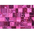 thumbnail image 1 of Ahgly Company Indoor Rectangle Patchwork Pink Transitional Area Rugs, 4' x 6', 1 of 4