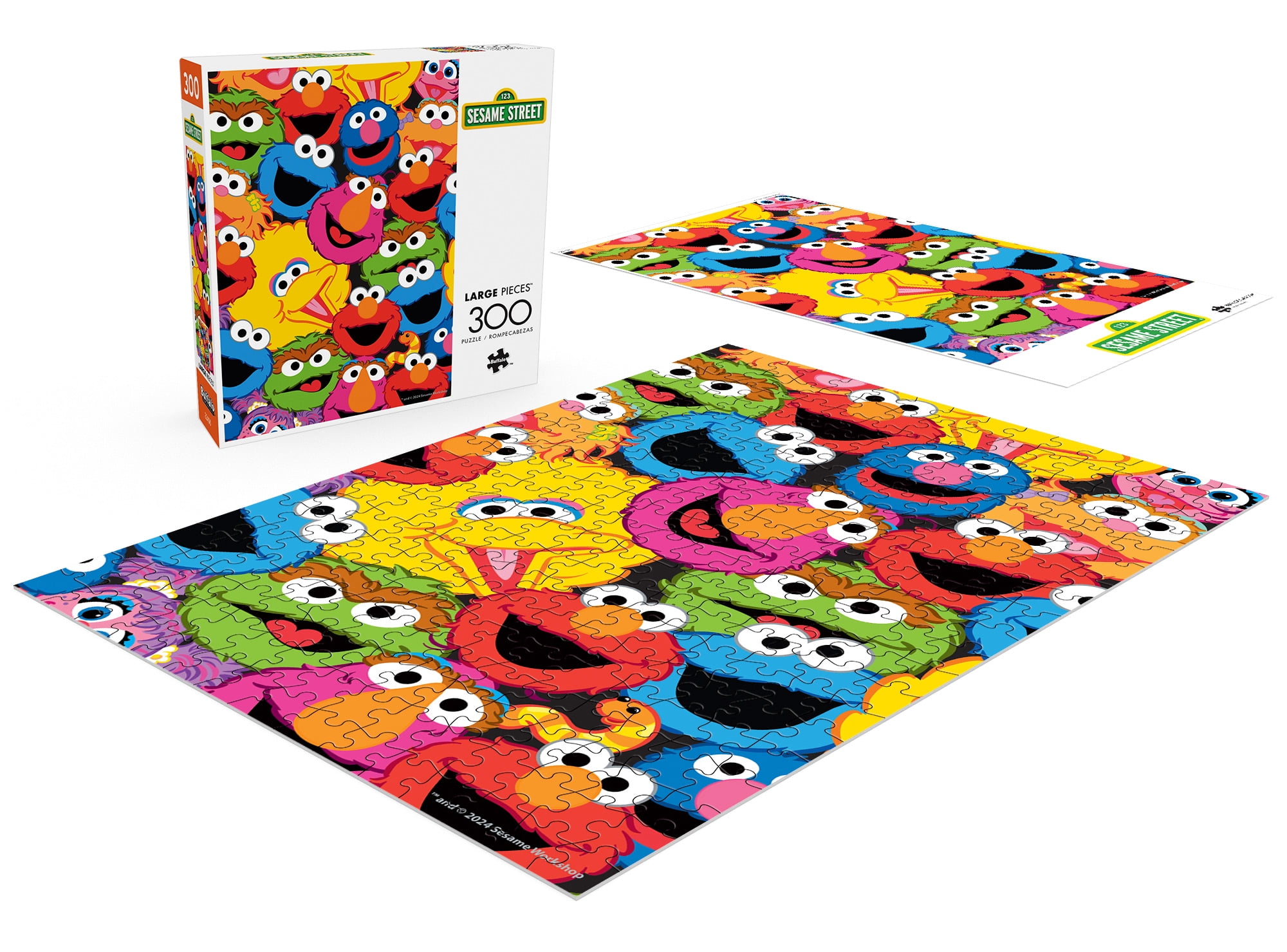 Buffalo Games Sesame Favorites 300-Piece 21.25 x 15-Inch Interlocking Jigsaw Puzzle for Adults Ages 14+