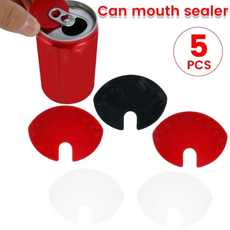 EOQPDECD 6 Pieces Can Lid Can Sealer Beverage Can Can Covers for Soda Lid  Drink Beer Pop Beverage Can Sealer Cap Closer Top Protector Fizz Keeper
