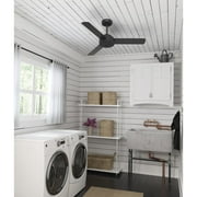 Hunter - Presto Indoor Ceiling Fan, Wall Control, 44-inch, Matte Black, Casual-style, 3-speed WhisperWind Motor, 51847, for Living Rooms, Bedrooms