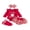 Red, variant on Loicainy Infant Baby Girl Christmas Outfit 3 6 9 12 18 Months Letters Romper with Plaid Shorts Headband Socks Clothes Set