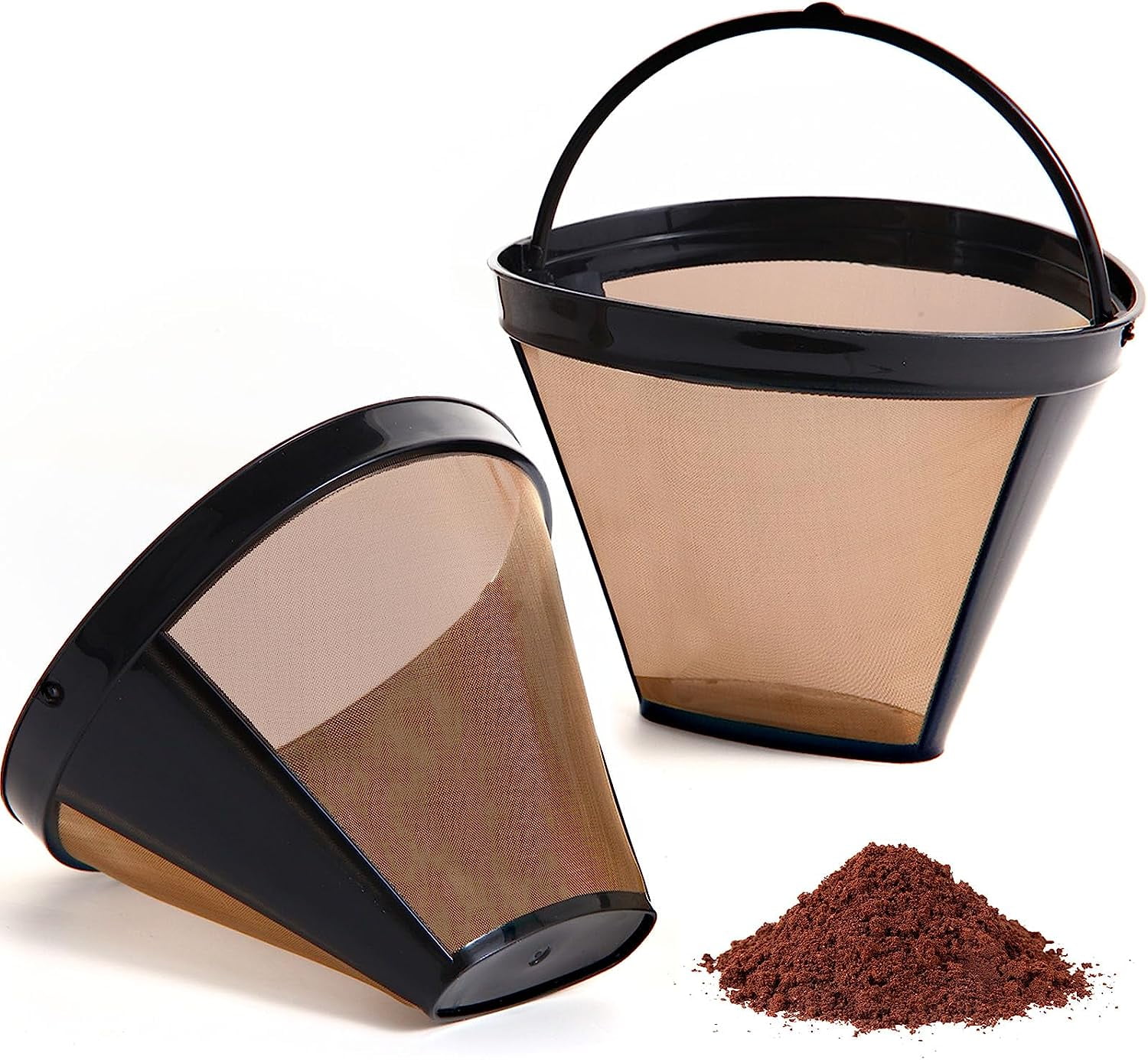 2pcs 4 cone Reusable Coffee Filter Basket for Ninja Dual Brew CFP201,CFP301