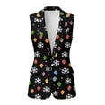 thumbnail image 2 of Uorisanigo Christmas Light Snowflake Womens Vest with Pockets Sleeveless Blazer Vest for Women Size 3XL Loose Vests Blazer Fashion Outerwear, 2 of 7