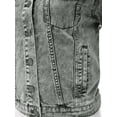 thumbnail image 5 of FashionMille Women Slim Fit Color Acid Washed Denim Jean Jacket, 5 of 5